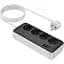 Мережевий подовжувач Hoco AC22 Sunlight 4-bit (PD30W/1C3A) Desktop Socket Black - мініатюра 5