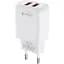 Мережевий зарядний пристрій Celebrat C-N2-EU 2USB 2.4А wall charger + Lightning cable White - мініатюра 1