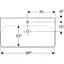 Раковина Geberit Smyle Square 90x48 500.251.01.1, Білий - мініатюра 4