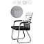 Офисное кресло GT Racer B-4029, черно-белое (B-4029 White/Gray/Black) - миниатюра 4