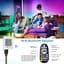 Світлодіодна стрічка Mexllex Led Strip Light 15M, Bluetooth APP і пульт дистанційного керування, Music Sync Changing Color RGB SMD - мініатюра 6