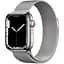Смарт-часы Apple Watch Series 7 GPS + Cellular 41mm Silver Stainless Steel with Silver Milanese Loop [MKHF3] [62617] - миниатюра 1