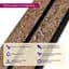 Рейка декоративна Wall Sticker PS 2900х120х12 мм Шоколадний мармур SW-00001754 - мініатюра 3