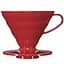 Пуровер пластиковый Hario V60 02 красный (VD-02R) - миниатюра 1