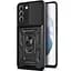 Чехол Ummi Camshield Serge Ring для Samsung Galaxy S22 Черный / Black - миниатюра 1