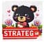 Вишивка хрестиком дитяча Strateg "Ведмедик" р.30*30см AX-304 - мініатюра 2