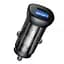 Адаптер автомобільний JOYROOM Dual ports transparent car charger C-A42 1USB/1Type-C, 38W/3A, PD/QC - мініатюра 1