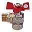 Кран кульовий Q Professional 1/2″ нв КБ кутовий Q154 PN40 - мініатюра 2