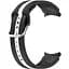 Ремешок для Samsung Galaxy Watch 5 44mm - черно-белый ширина крепления 20мм силикон Watchbands D2 (W17-1WB62443614) - миниатюра 1