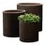 Горшок для цветов Keter 18 л Cylinder Planter Medium коричневый - миниатюра 4