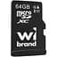 Карта памяти Wibrand microSDXC, 64Gb, Class10 UHS-I U1, без адаптера (WICDXU1/64GB) - миниатюра 1