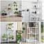 Стелаж-етажерка Wall Sticker SW-00002103 триярусний з металу 60х33х110 см білий - мініатюра 7