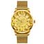 Часы мужские наручные Skmei 9166 Gold white оригинал - миниатюра 6
