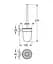 Туалетний йоржик Grohe Essentials Cube в комплекті 40513AL1 Графит - мініатюра 3