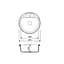 Кухонная мойка Adamant FINE черный металлик d 470x190 мм, без крыла d 47 - миниатюра 2