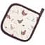 Прихватка Home Line Прогулка с цыплятами 20x20 см бежево-коричневый (182608) - миниатюра 1