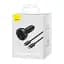 Автомобільний зарядний пристрій Baseus Digital Display PD3.1 Dual Fast Charger Car Charger USB+Type-C 140W Set CGZX070001 Black - мініатюра 8