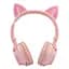 Наушники Bluetooth Главные Borofone BO18 CAT Ear розовый - миниатюра 2