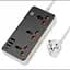 Удлинитель сетевой зарядный HOCO AC8A, 3 розетки, 3 USB и Type-C, кабель 1.5 м, быстрая зарядка 30 Вт - миниатюра 2