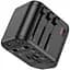 Універсальний зарядний пристрій HOCO AC15 Walker three-port PD20W(1C2A) universal conversion charger Black - мініатюра 4