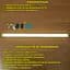 LED лампа 50 см. с аккумулятором с датчиком движения, на магните/липучке - миниатюра 3