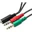Перехідник XoKo AC-007 2x3.5-мм jack(F) - 3.5-мм 4pin jack(M) (XOKO AC-007) - мініатюра 2