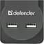 Мережевий фільтр живлення Defender DFS 751, 1.8m, 5роз., 2xUSB (99751) - мініатюра 3