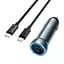 Адаптер автомобильный Hoco Prosperous (2C) Car charger Z54B (Type-C - Type-C) | - миниатюра 1