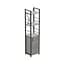 Етажерка 3/34 Ferrum-decor Серії Конект з тумбою 144x34x28 Чорний ДСП Бетон (FRD-104427) - мініатюра 1