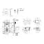 Комплект 4 в 1: Инсталляция GROHE Rapid SL 3 в 1 3884966Q + Унитаз безободочный Kroner Eifel WHI483429 TORNADO с сиденьем Slim Duroplast / Soft-close / Quick relase KE483429WHIT (38849 - миниатюра 2