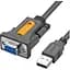 Кабель для передачі даних USB to COM F 1.5m DB9 RS-232 CR104 black Ugreen (20201) - мініатюра 1