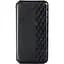 Кожаный чехол книга GETMAN Cubic PU для Xiaomi Poco M5 Черный, Искусственная кожа, Слот для визитки - миниатюра 1