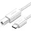 Кабель для принтера Ugreen USB-C 2.0 to BM 1.5m white (40417) - мініатюра 1