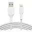 Кабель Belkin Boost Up Charge Braided USB-A to Lightning 1m White (CAA002BT1MWH) [158795] - миниатюра 1