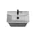 Тумба Мойдодир Simple Graphite 70-U з умивальником River 70 графітова універсальна Графіт - мініатюра 4