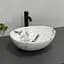 Умивальник VBI Parma carrara glossy накладний VBI-011025, Мрамор - мініатюра 5