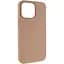 Чехол Epik Silicone Case (AA) NO LOGO with MagSafe для Apple iPhone 16 Pro Max (6.9) Бежевый / Desert Gold - миниатюра 1