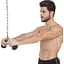 Ручка для тяги York Fitness V-подібна на трицепс з гумовими рукоятками, хром - мініатюра 5