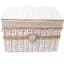 Кошик стелажний Handy Home Серце, з кришкою, 37х27х25 см, бежевий з білим (EW-89 L) - мініатюра 1