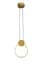 Подвесной светильник LED Levistella 761L175 BRZ, 6W, бронзовый металл, для гостиной - миниатюра 1