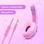 Дитячі навушники Light Up Cat Ear для iPad Fire Tablet Kindle 85 дБ - мініатюра 2
