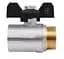 Кран кульовий Thermo Alliance Base 1" ВЗ прямий, нікель, PN30, метелик SD607W25 - мініатюра 2
