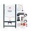 Комплект 4 в 1: Инсталляция GROHE Rapid SL 3 в 1 3884966Q + Унитаз безободочный Kroner Armada WHI513636 RIMLESS с сиденьем Slim Duroplast / Soft-close / Quick relase KA513636WHIR (388496 - миниатюра 4