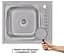 Мийка кухонна Brinex 6050-L 0.6 мм, накладна BRIN6050LSAT06 - мініатюра 2