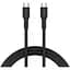 Дата кабель USB-C to USB-C 1.0m OnWire 60CL C-C 60W COLOR Braided 1m Black Canyon (CND-CCAP60AB10B) - мініатюра 1