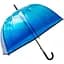 Жіноча парасолька-палиця напівавтомат Happy Rain 100 см синя - мініатюра 1