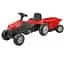 Педальний трактор з причепом Woopie Farmer GoTrac MAXI червоний (28651) - мініатюра 1