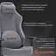 Игровое кресло GamePro Size L Fabric Dark Grey (FGC750DG) - миниатюра 13