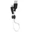 Кабель Hoco X21 Pisces Cable USB to MicroUSB 2,4A 0.25m Black - White - мініатюра 1