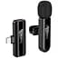 Мікрофонна система бездротова Hoco L20 Fair wireless microphone iP чорний - мініатюра 1